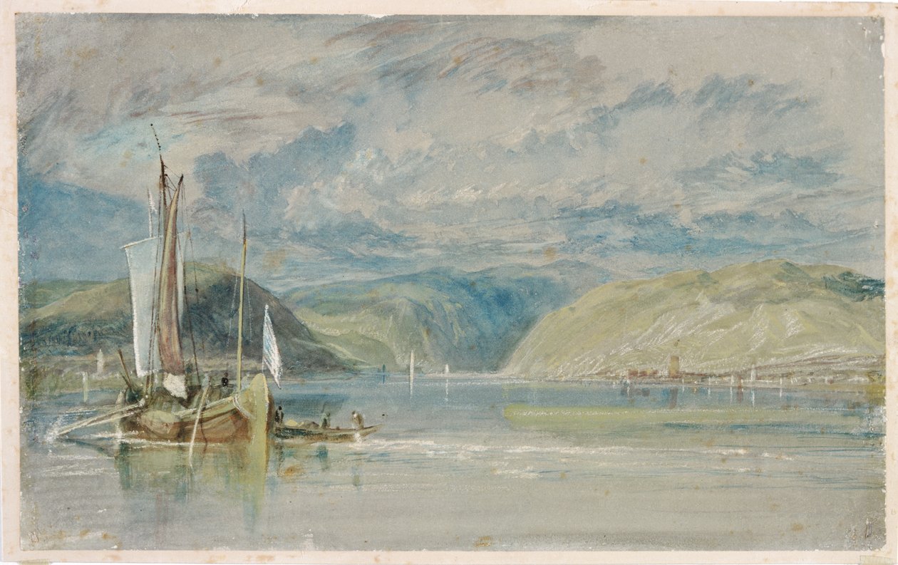 Rudesheim av Joseph Mallord William Turner