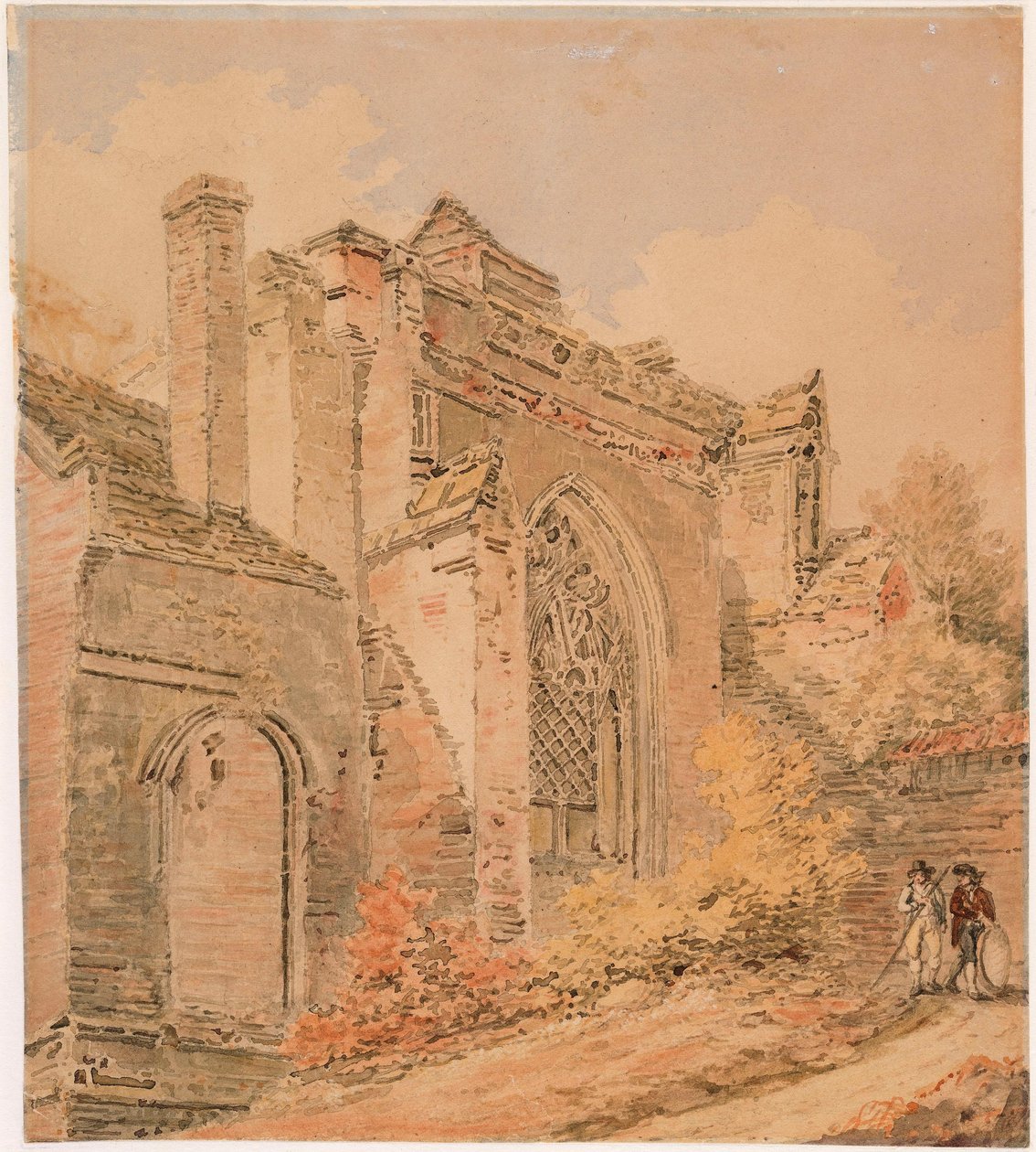Saint Albans Abbey, Hertfordshire av Joseph Mallord William Turner