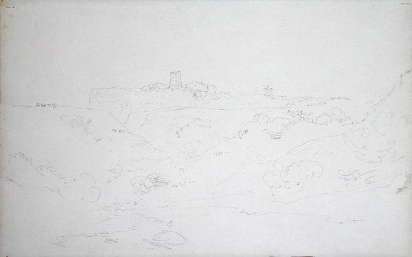Scarborough Castle, ca 1801 (penna på papper) av Joseph Mallord William Turner