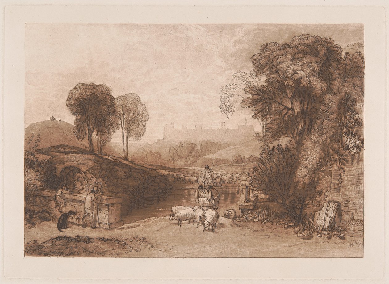 Fårtvätt, Windsor av Joseph Mallord William Turner