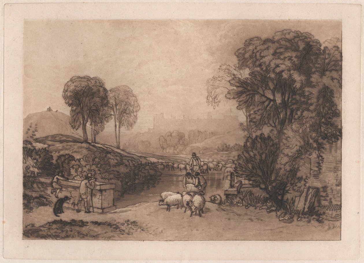 Fårtvätt, Windsor av Joseph Mallord William Turner