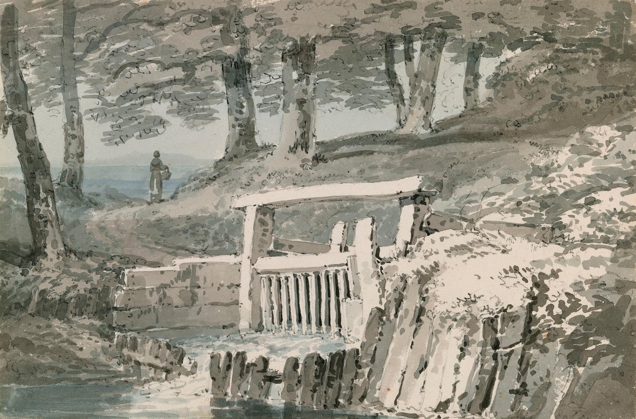 Slussport, Netley Abbey, Hampshire av Joseph Mallord William Turner