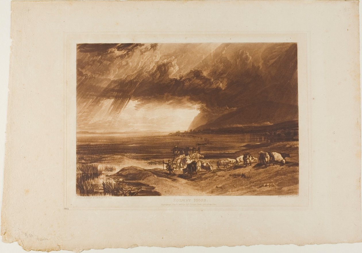 Solway Moss, tallrik 52 från Liber Studiorum av Joseph Mallord William Turner