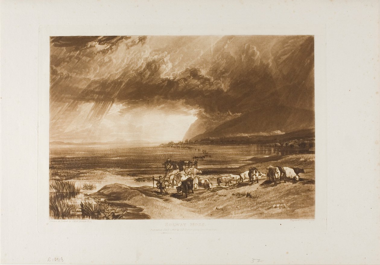 Solway Moss, tallrik 52 från Liber Studiorum av Joseph Mallord William Turner