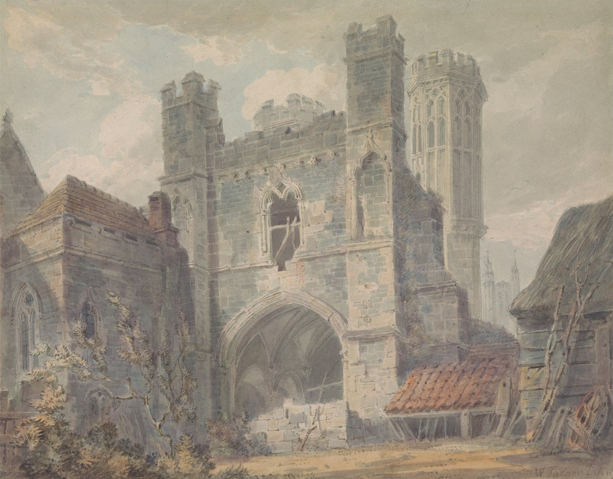 Sankt Augustinus port, Canterbury av Joseph Mallord William Turner