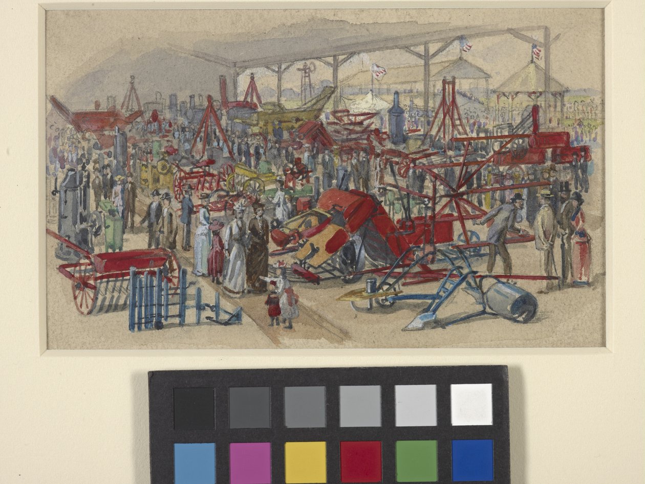 State Fair (akvarell över penna på benvitt papper) av Joseph Mallord William Turner
