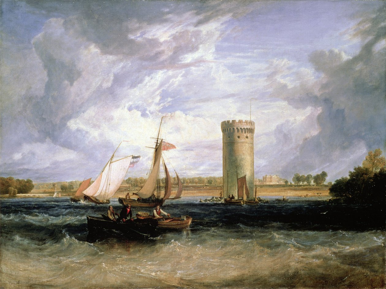 Tabley, säte för Sir J.F. Leicester Bt.: Windy Day av Joseph Mallord William Turner