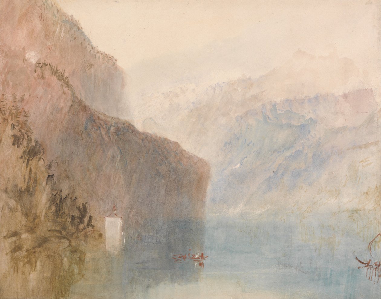 Tells kapell, Vierwaldstättersjön av Joseph Mallord William Turner