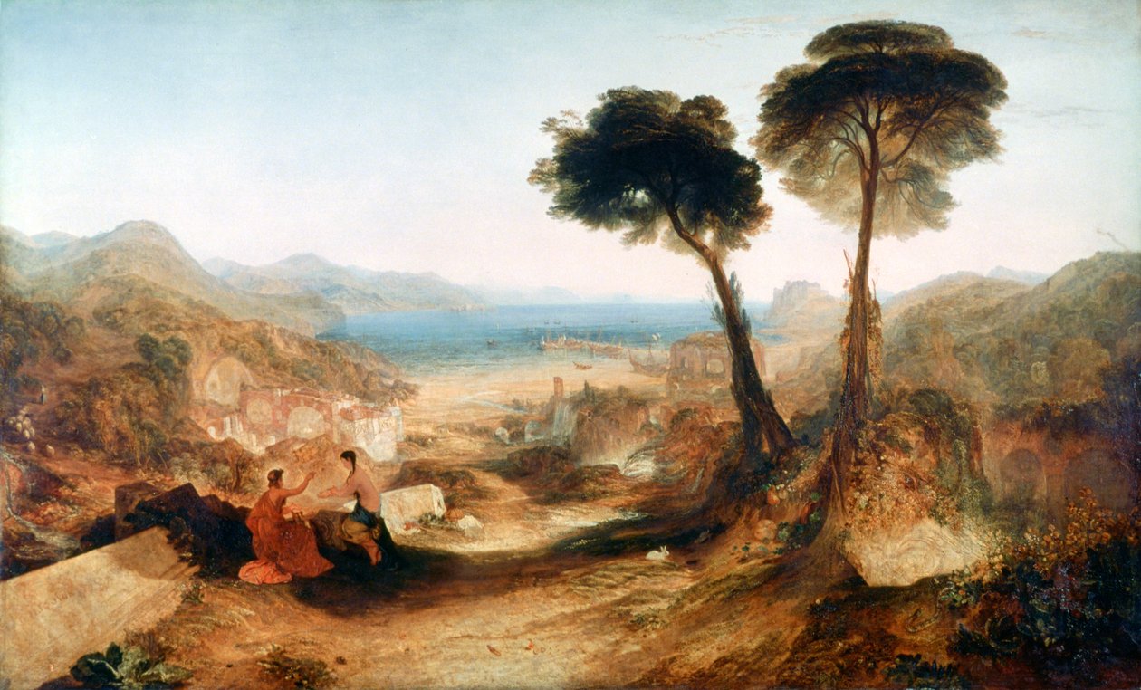 Bay of Baiae, med Apollo och Sibyll, c1823. av Joseph Mallord William Turner
