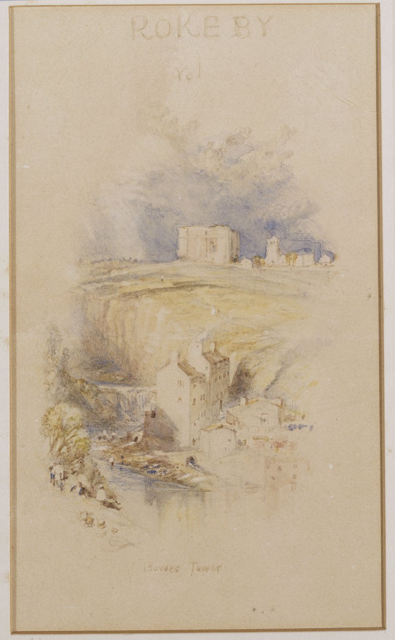 Bowes Tower, ca 1833 av Joseph Mallord William Turner