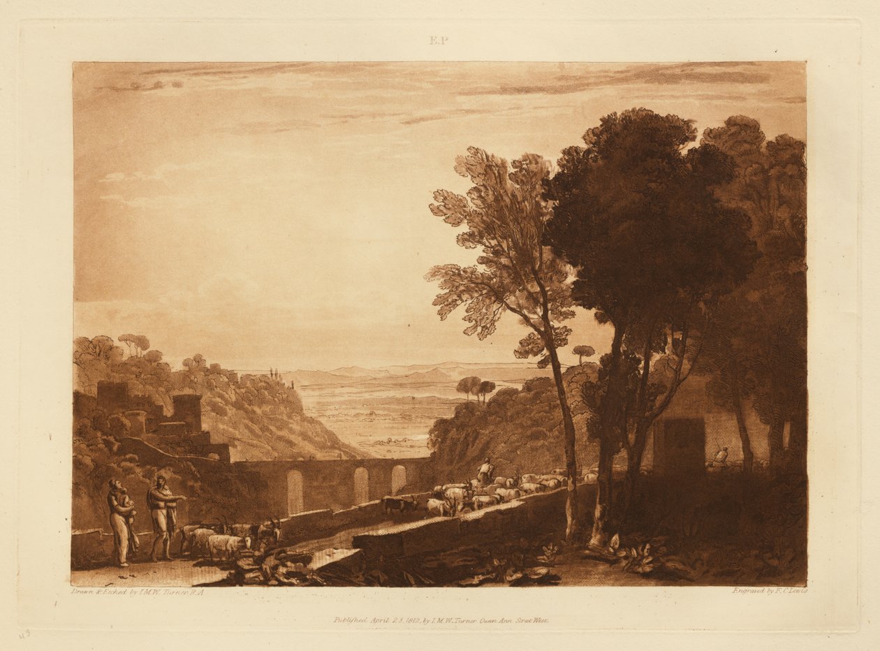 Bron och getterna av Joseph Mallord William Turner