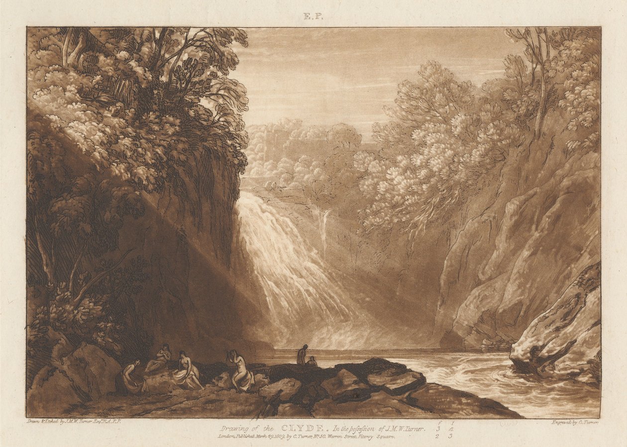 Teckningen av Clyde av Joseph Mallord William Turner