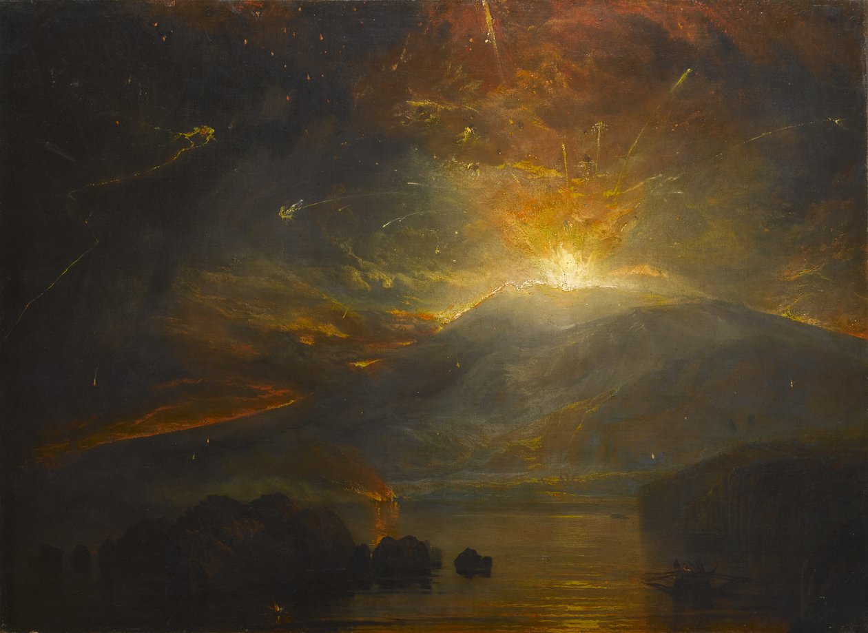 Soufriere-bergens utbrott på ön St. Vincent, 30 april 1812, 1815 av Joseph Mallord William Turner