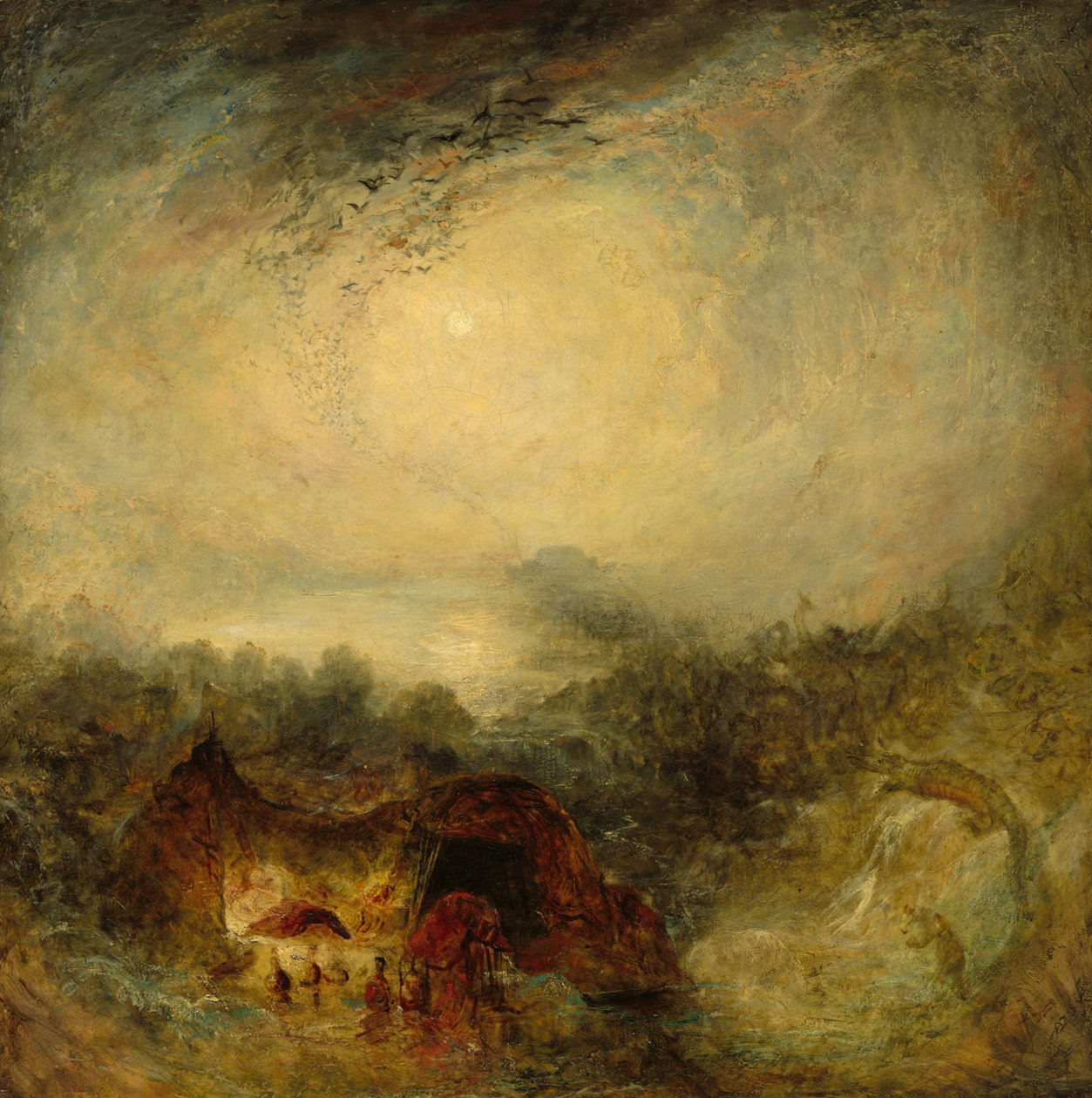 Syndflodens kväll av Joseph Mallord William Turner