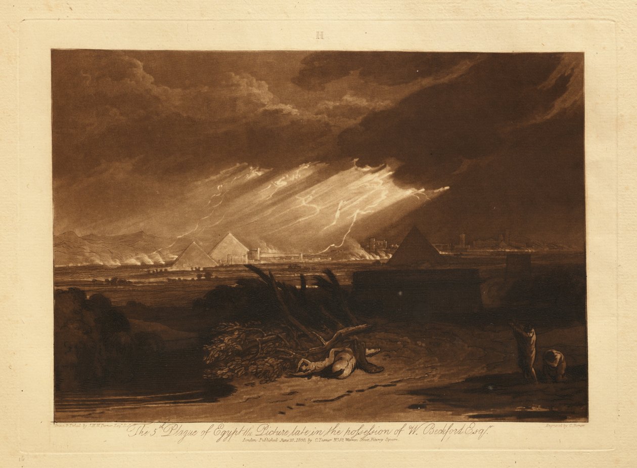 Egyptens femte plåga av Joseph Mallord William Turner