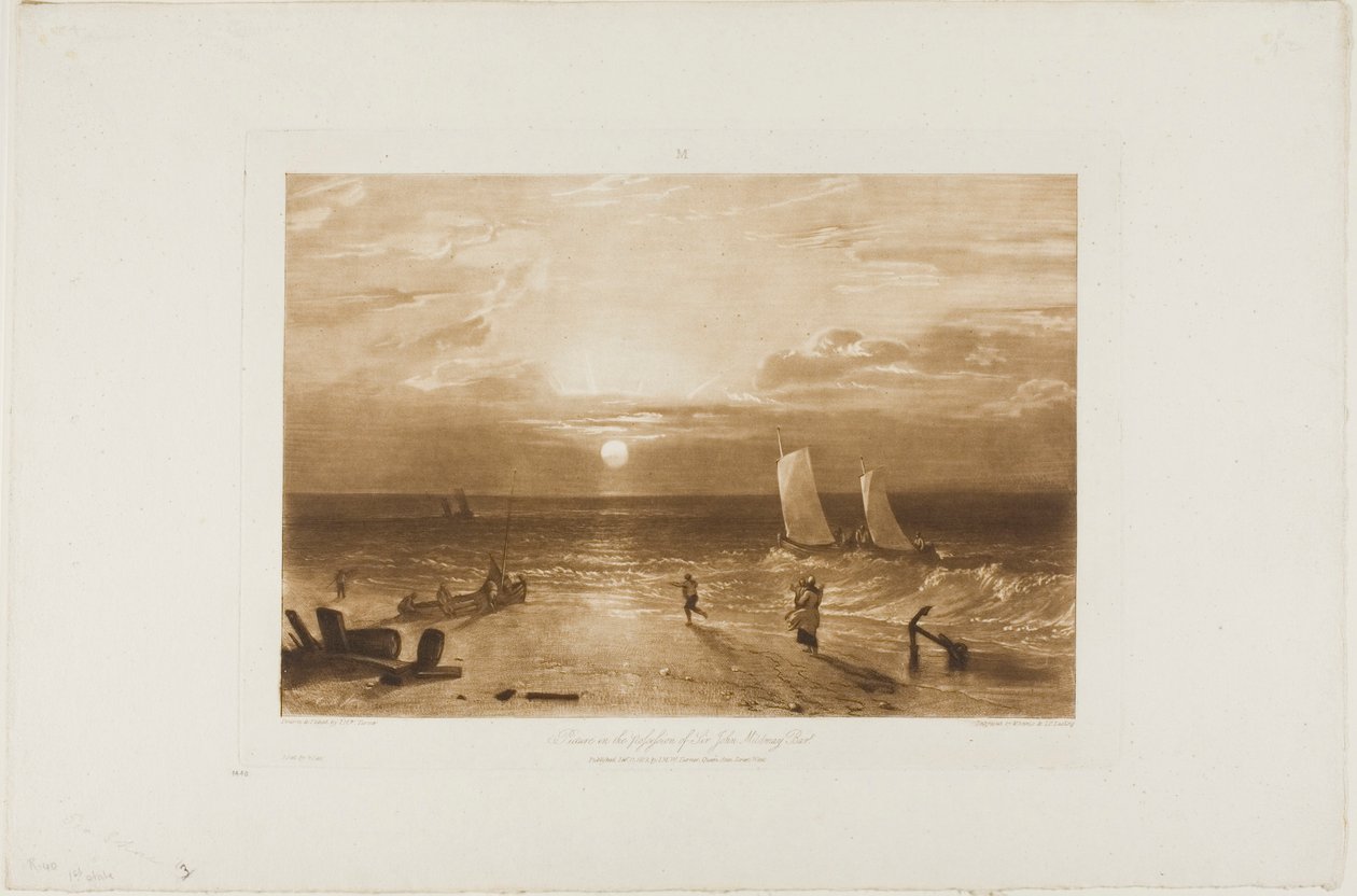 The Mildmay Sea-Piece, tallrik 40 från Liber Studiorum av Joseph Mallord William Turner