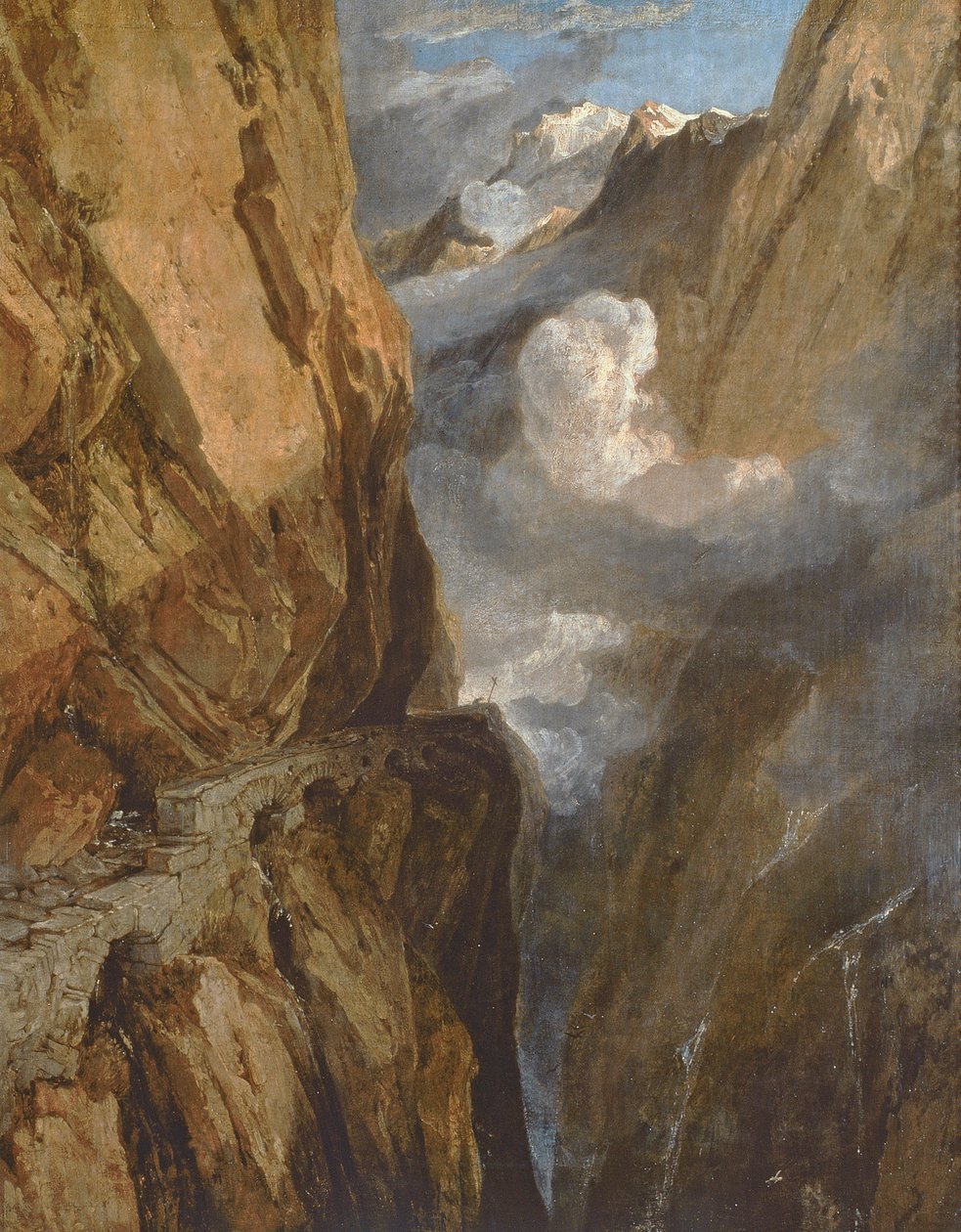 Passet av Saint Gotthard, Schweiz, 1803-04 av Joseph Mallord William Turner