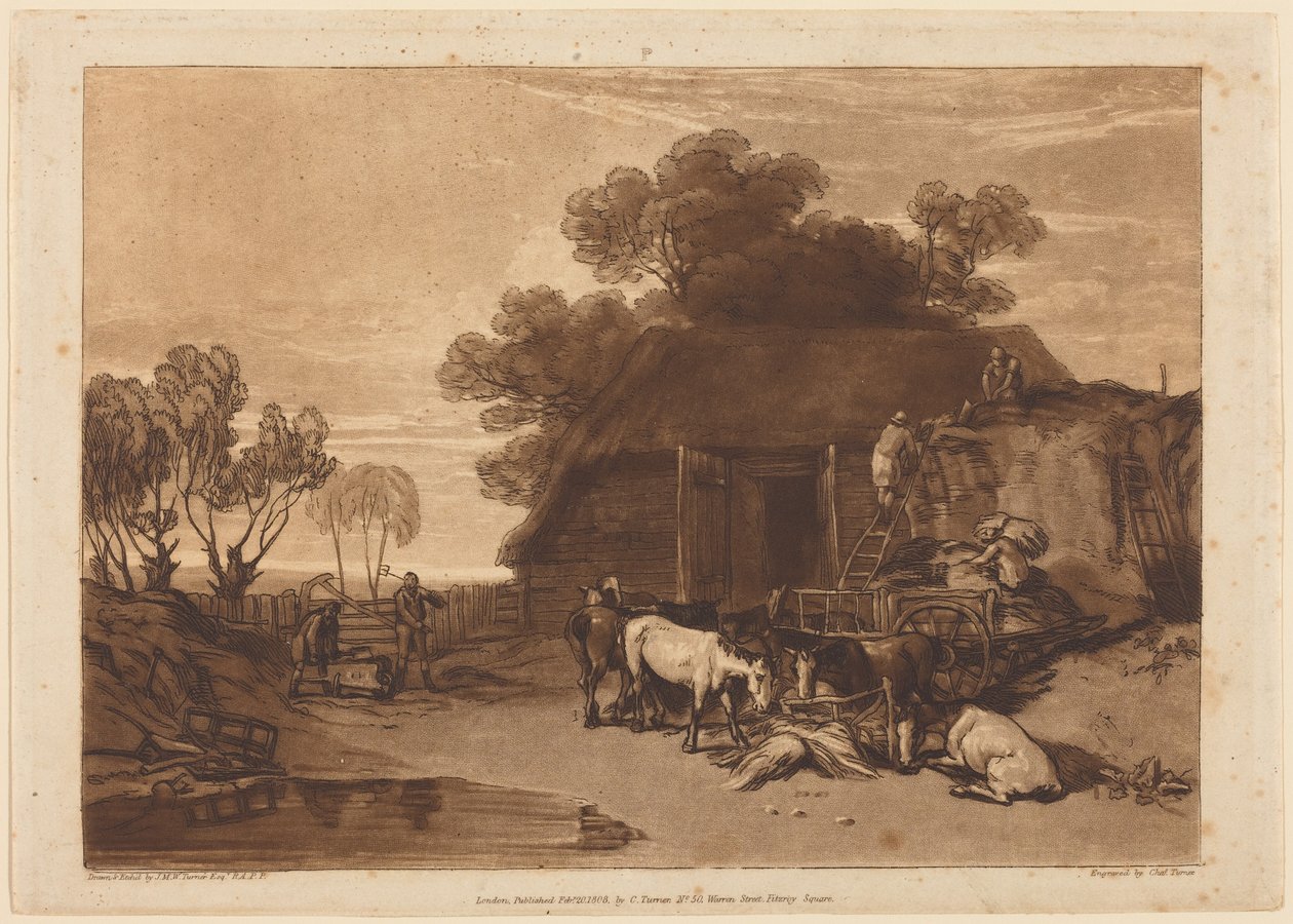 Strågården av Joseph Mallord William Turner