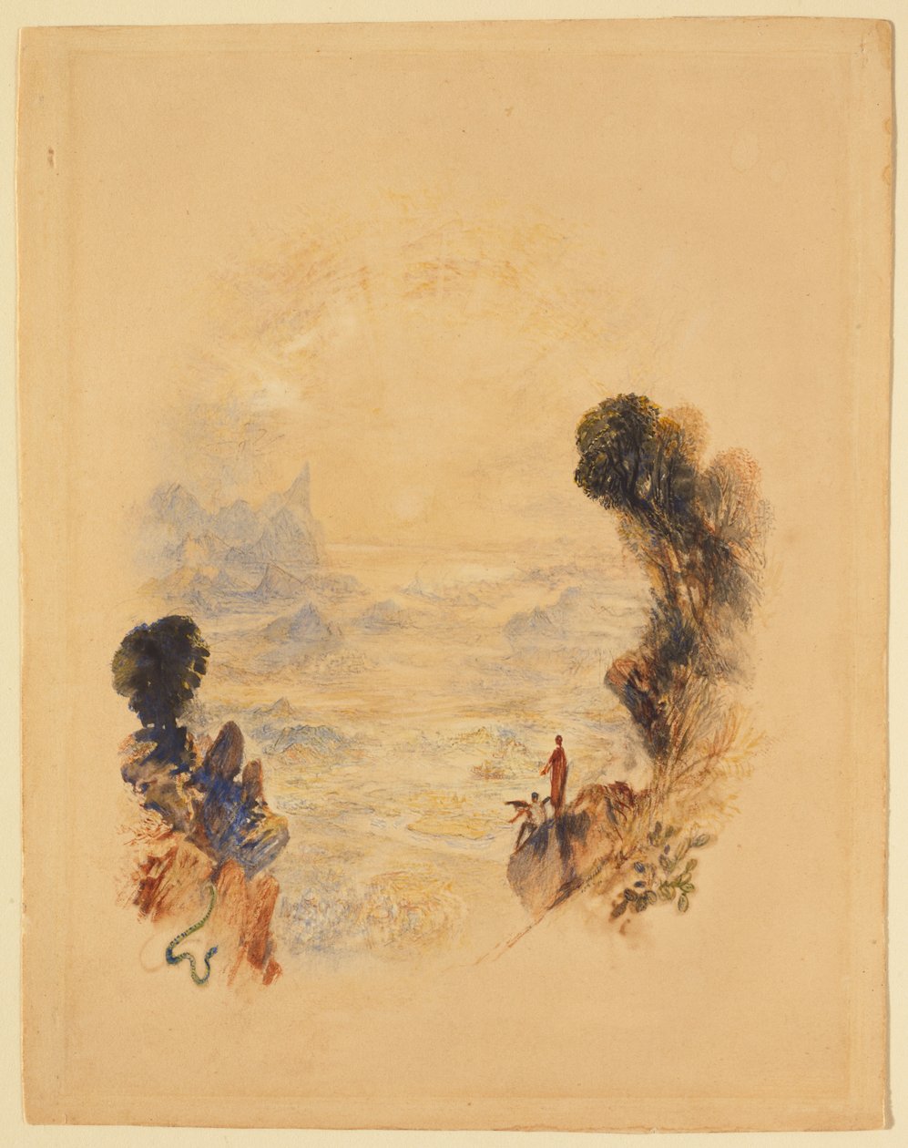 Kristi frestelse på berget av Joseph Mallord William Turner