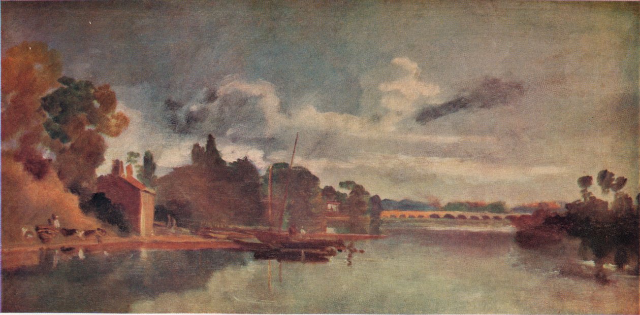Themsen nära Walton Bridges, 1805, 1938 av Joseph Mallord William Turner