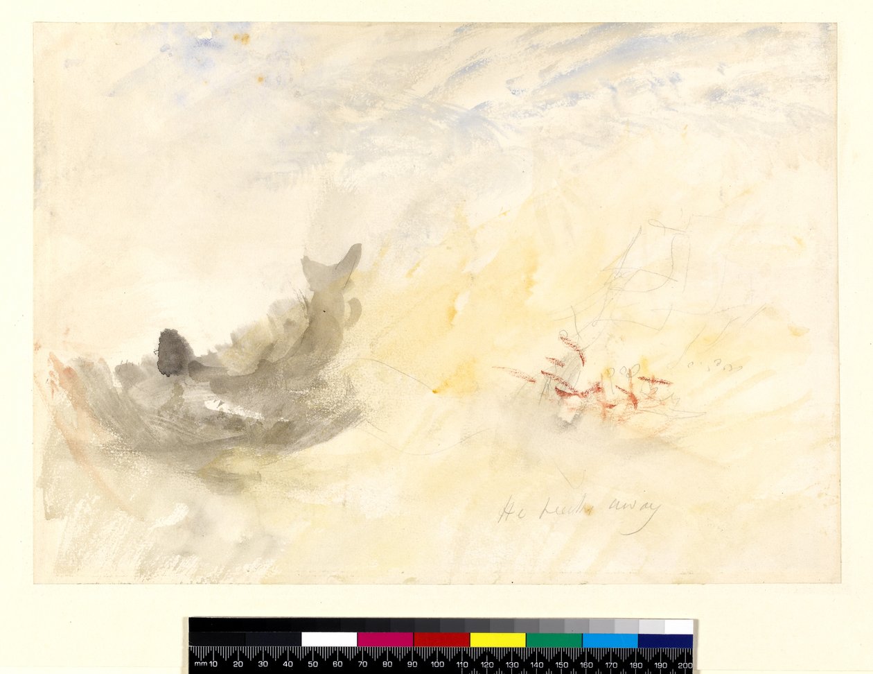 The Whaler, 1845 (wc över penna på papper) av Joseph Mallord William Turner