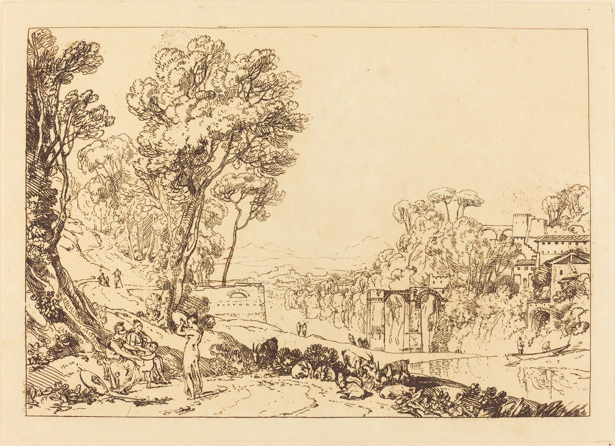 Kvinnan och tamburinen av Joseph Mallord William Turner