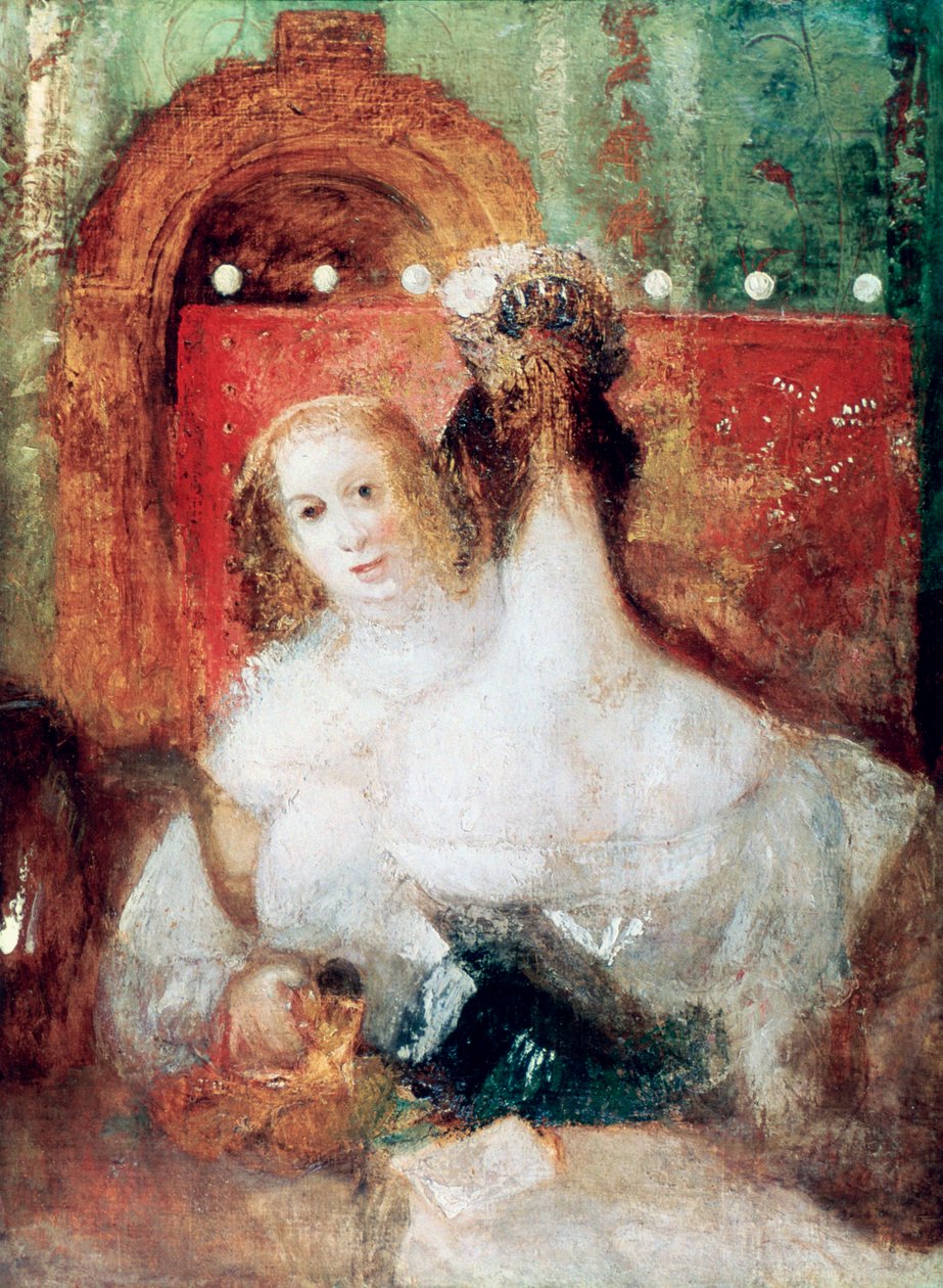 Två kvinnor med ett brev, c1830 av Joseph Mallord William Turner