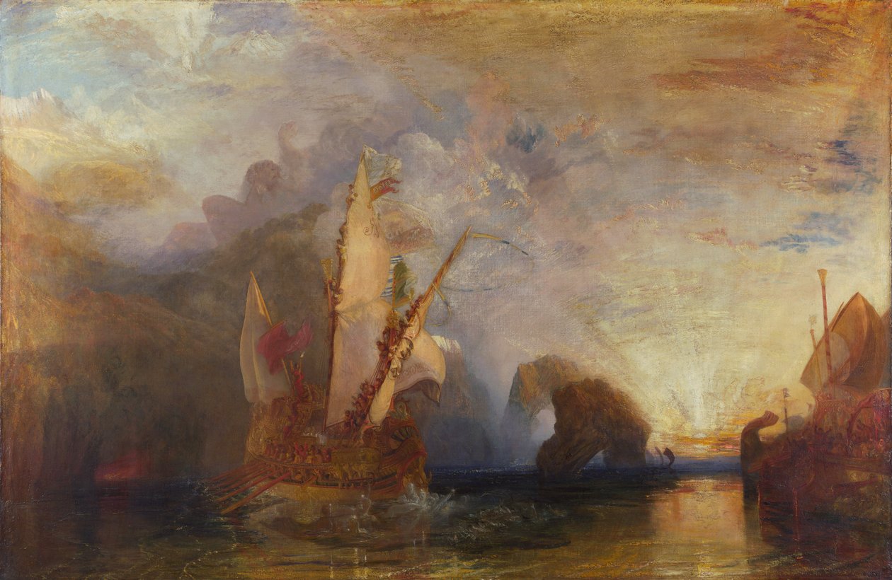 Ulysses hånar Polyfemus av Joseph Mallord William Turner