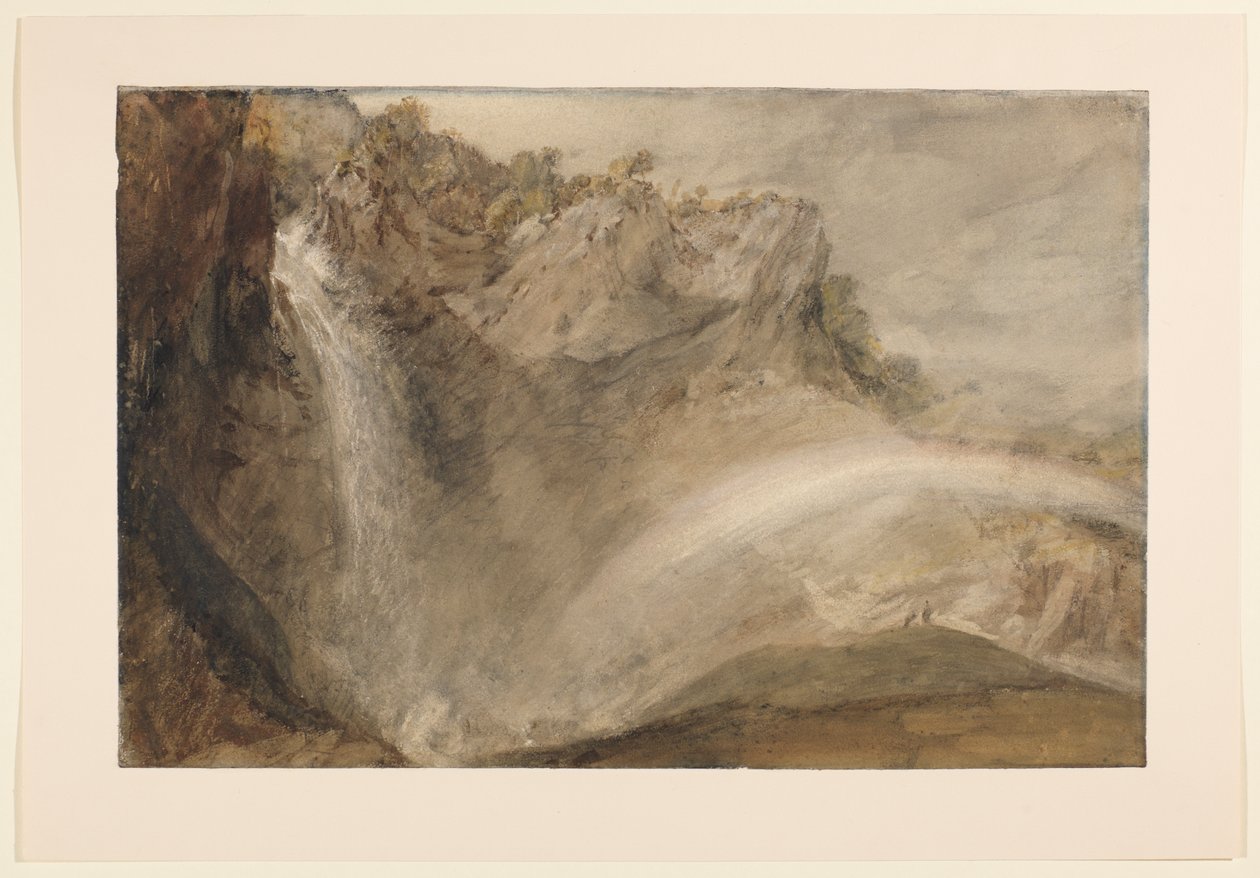 Reichenbachs övre fall, 1802 av Joseph Mallord William Turner