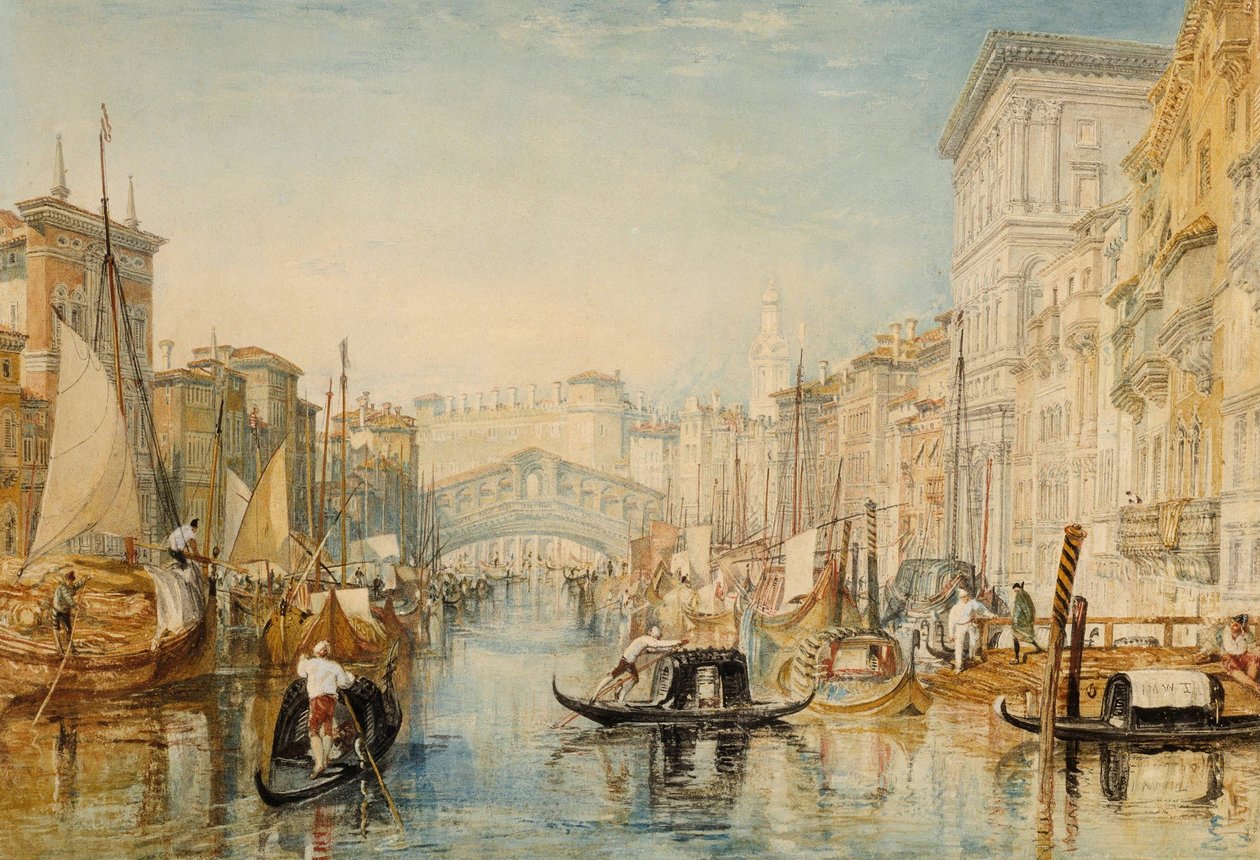 Venedig: Rialto av Joseph Mallord William Turner