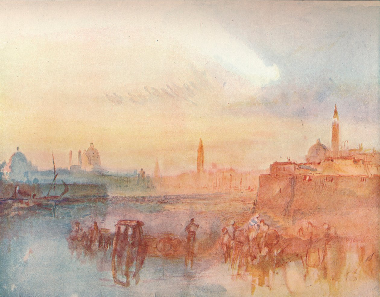 Venedig: Hälsningen från S. Giorgio Maggiore, 1909 av Joseph Mallord William Turner