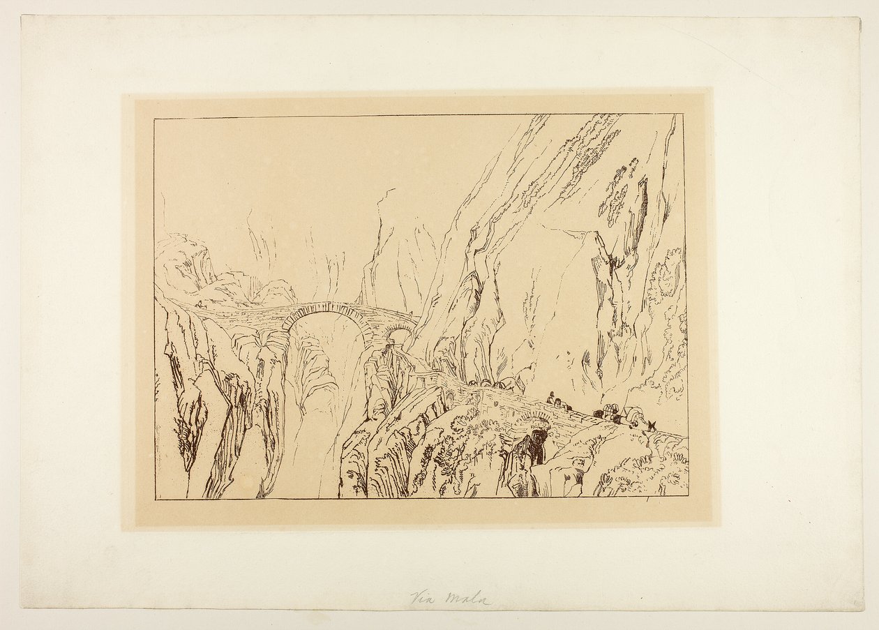 Via Mala av Joseph Mallord William Turner