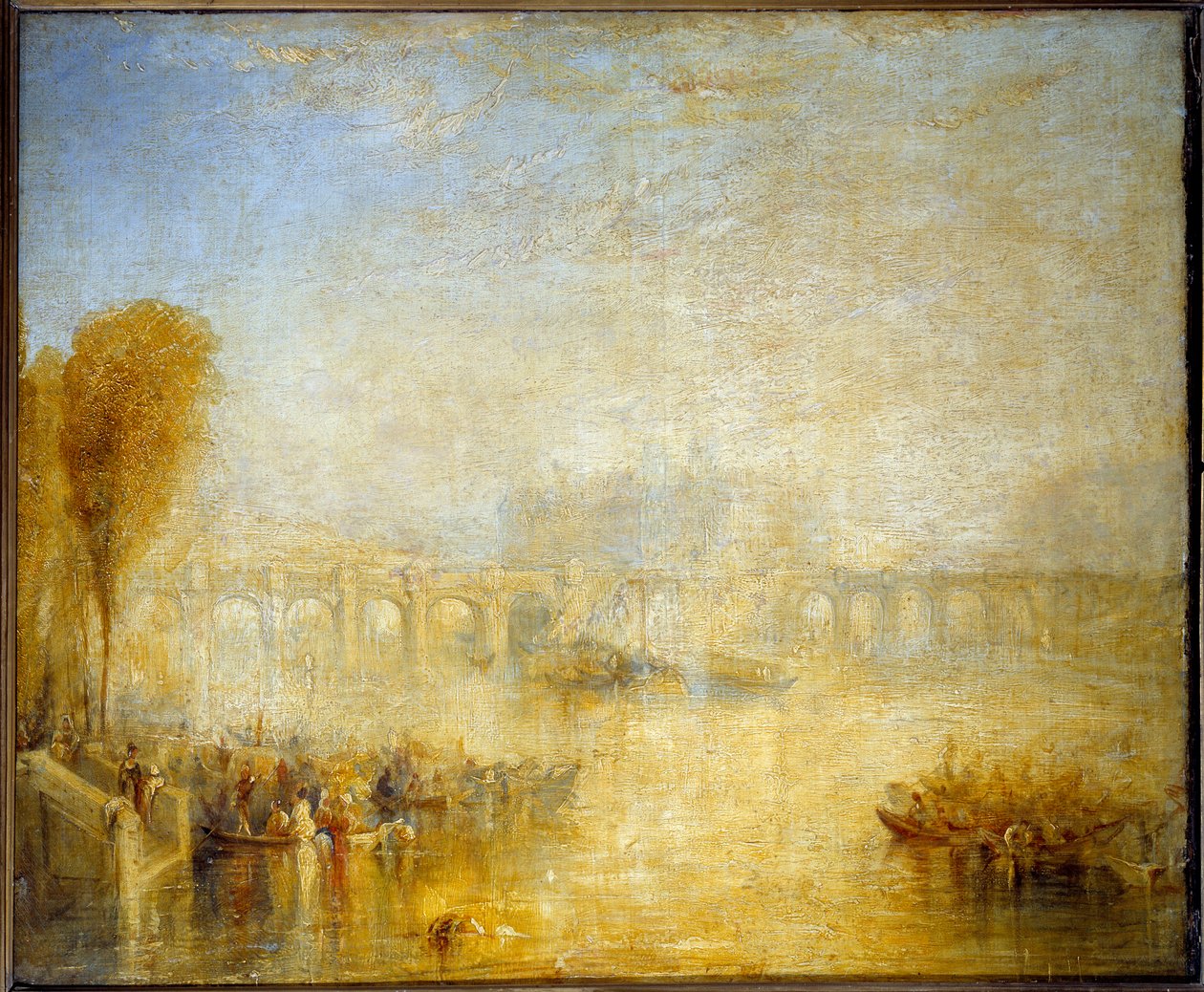 Utsikt över Pont Neuf i Paris 1819 Målning av Joseph William Turner (1775-1851) av Joseph Mallord William Turner