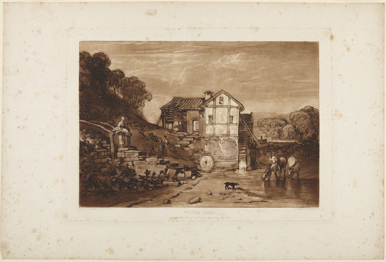 Vattenkvarn av Joseph Mallord William Turner