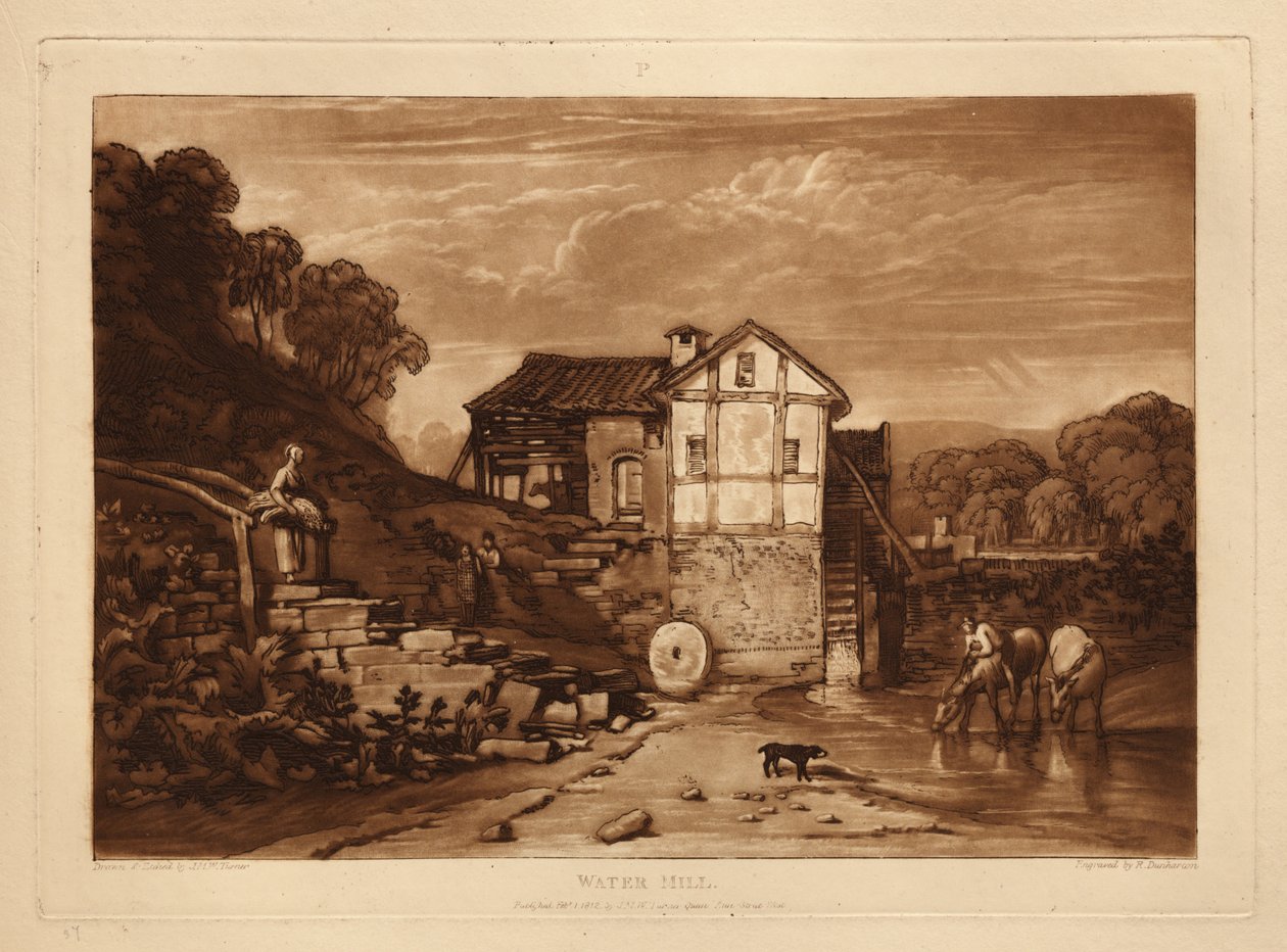 Vattenkvarn av Joseph Mallord William Turner