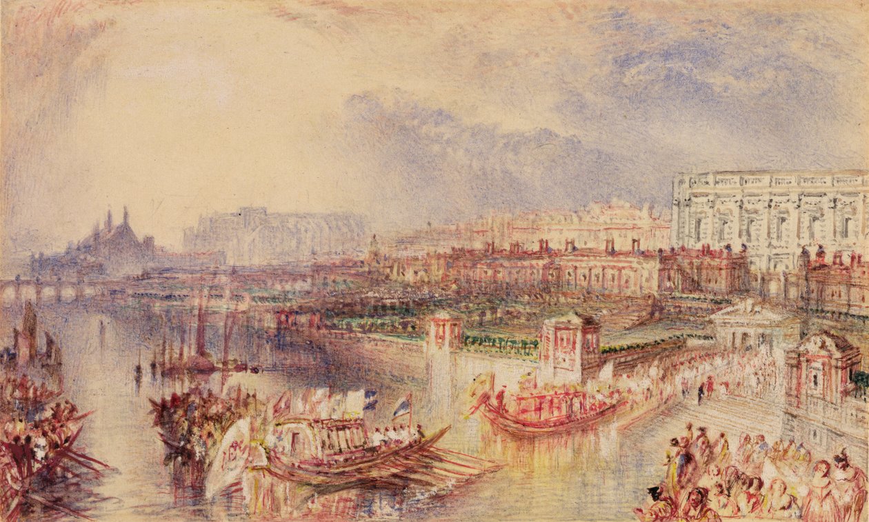 Whitehall, ca 1835 (akvarell på papper) av Joseph Mallord William Turner