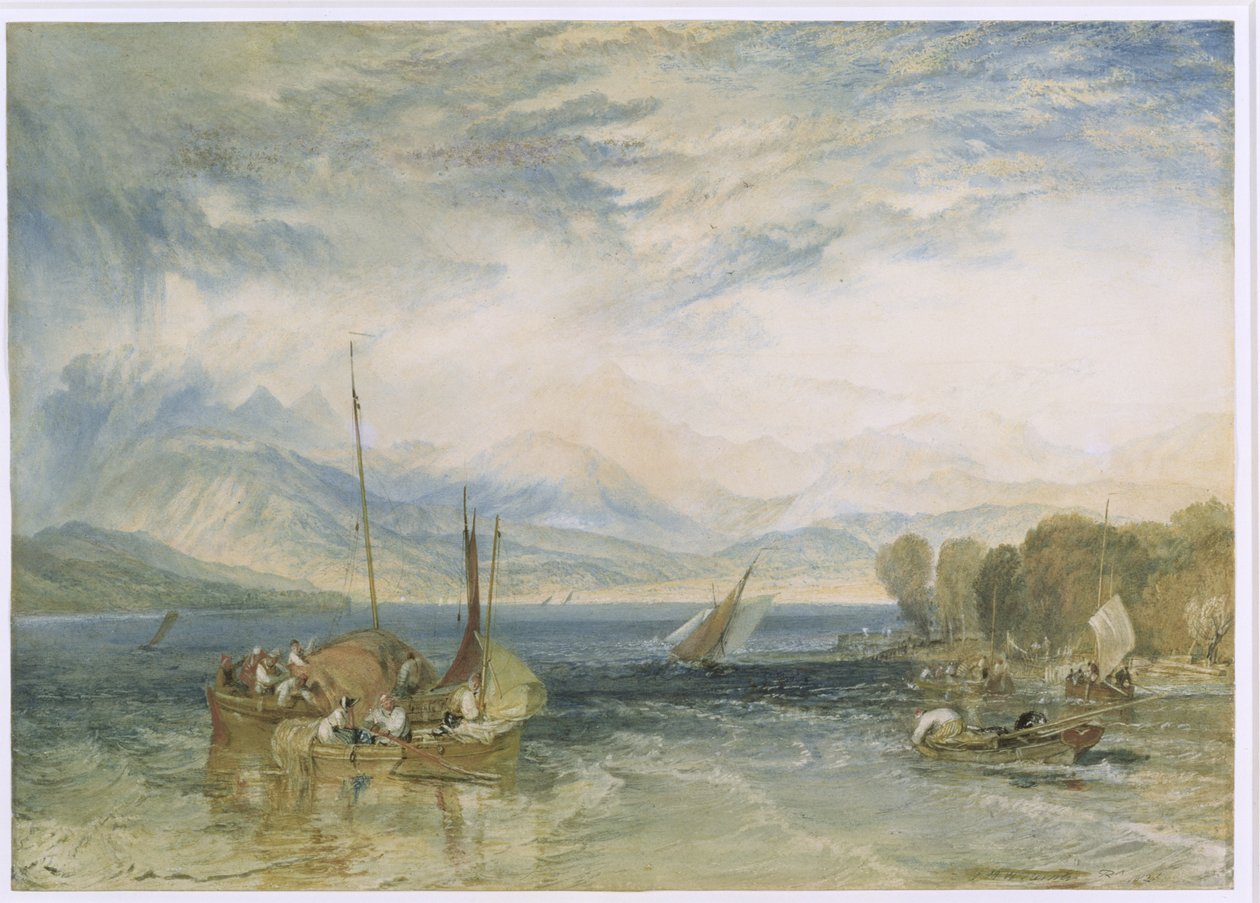 Windermere, 1821 (wc på papper) (efter restaurering) av Joseph Mallord William Turner