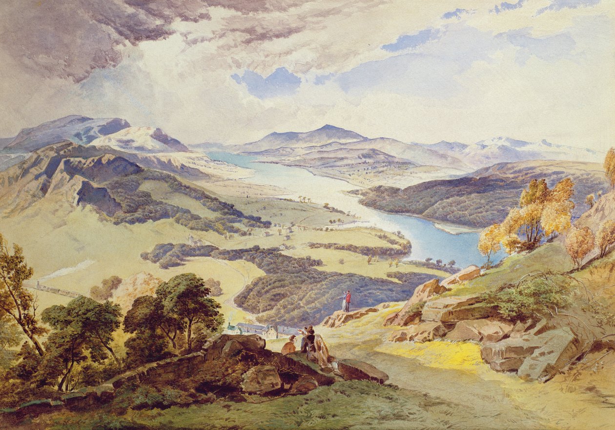 Windermere från Ormot Head av Joseph Mallord William Turner