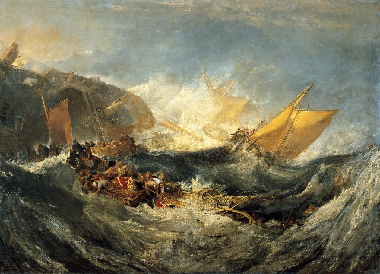 Vraket av ett transportfartyg, ca 1810 (olja på duk) av Joseph Mallord William Turner