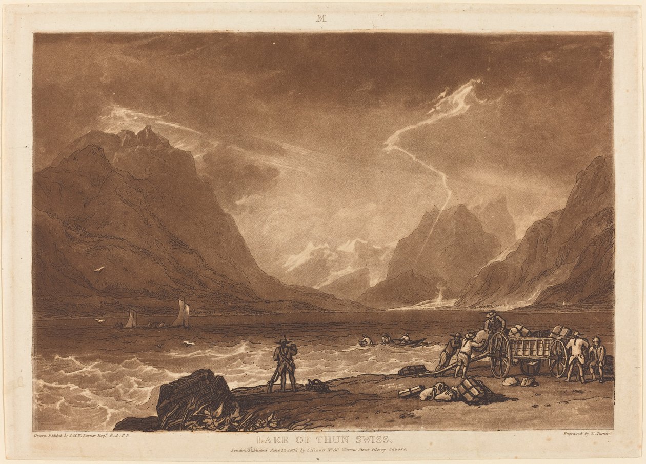 Thunsjön av Joseph Mallord William Turner and Charles Turner