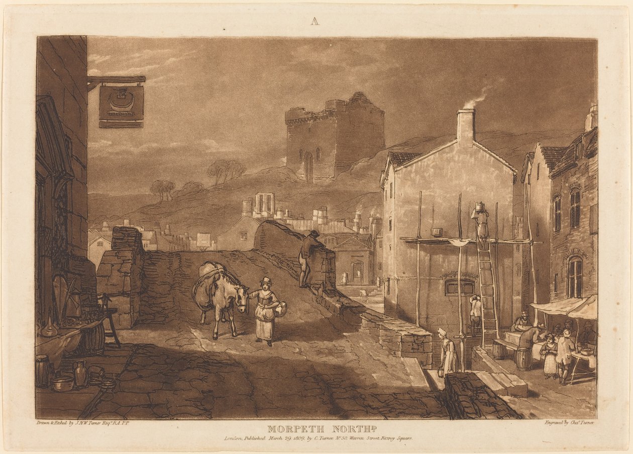 Morpeth av Joseph Mallord William Turner and Charles Turner