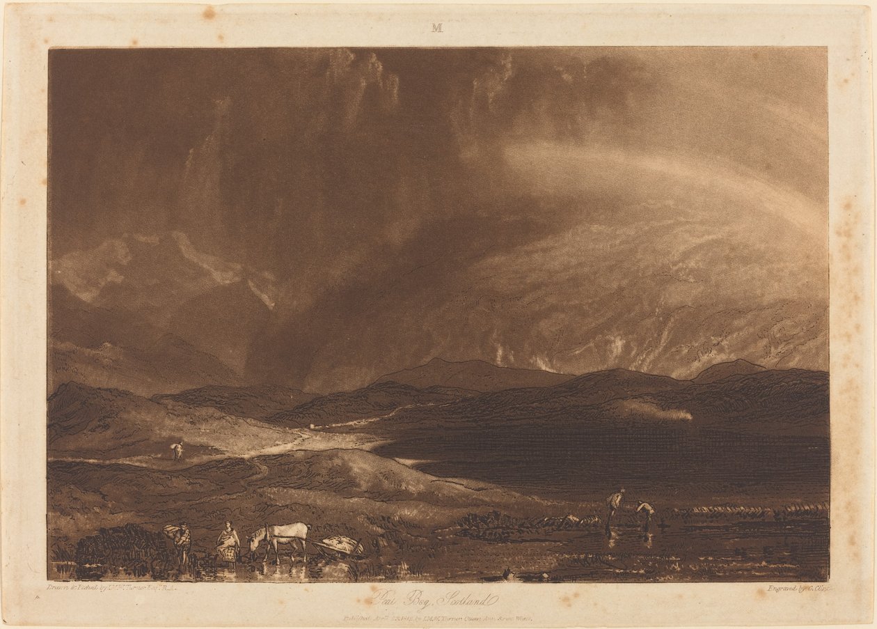 Torvmosse, Skottland av Joseph Mallord William Turner and George Clint