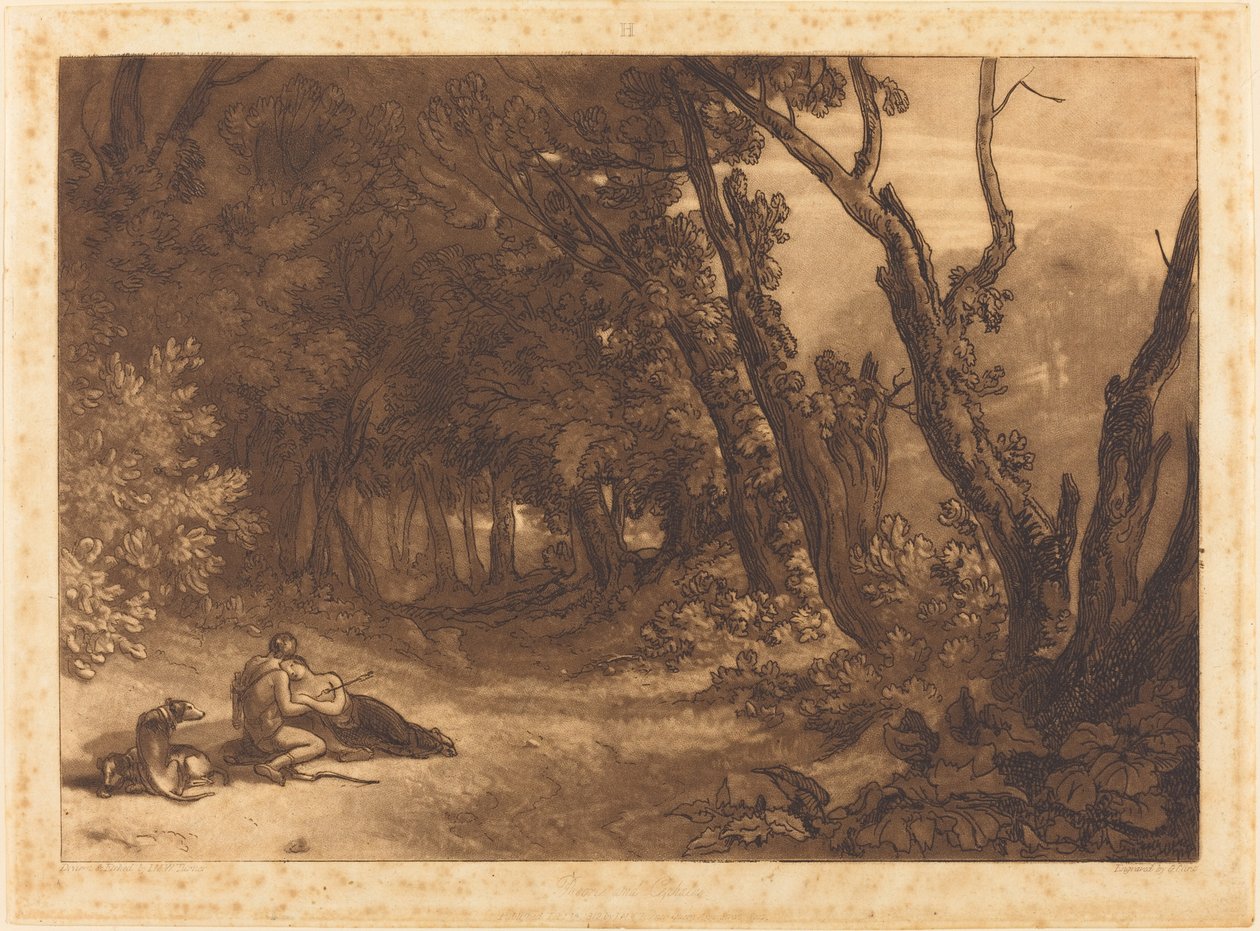 Procris och Cephalus av Joseph Mallord William Turner and George Clint