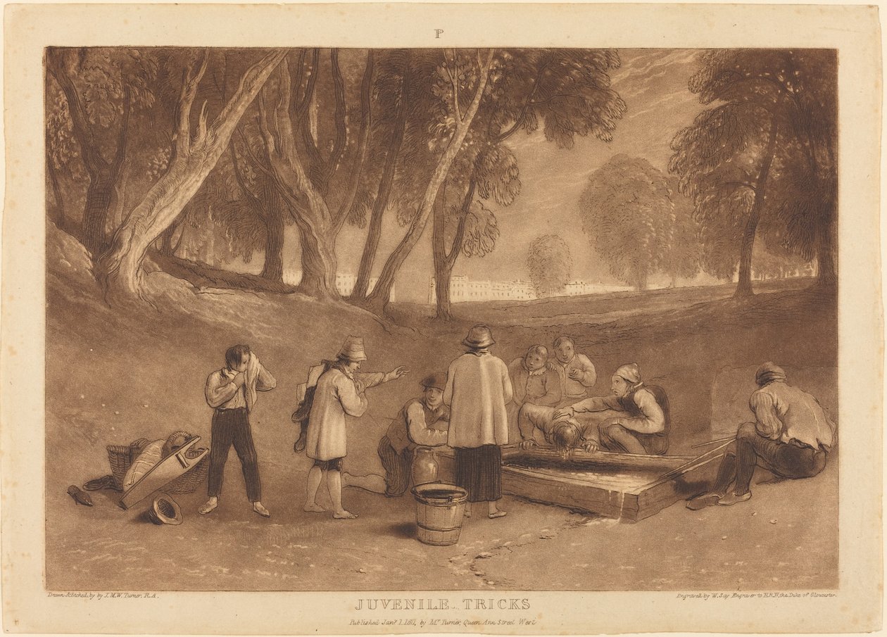 Ungdomstrick av Joseph Mallord William Turner and William Say