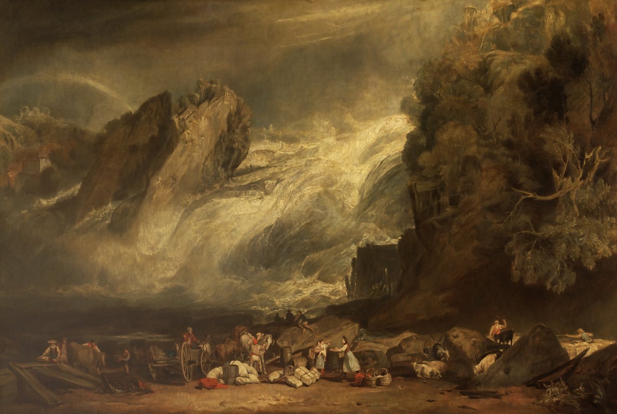 Fallen av Rhen vid Schaffhausen av after Joseph Mallord William Turner