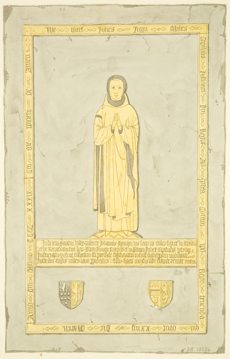 Mässing av Sir John Inyn i St Mary Redcliffe (akvarell på papper) av Joseph Manning