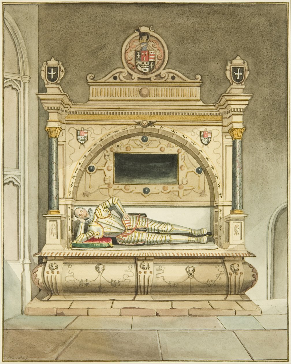 Monument av George Upton i St Mark