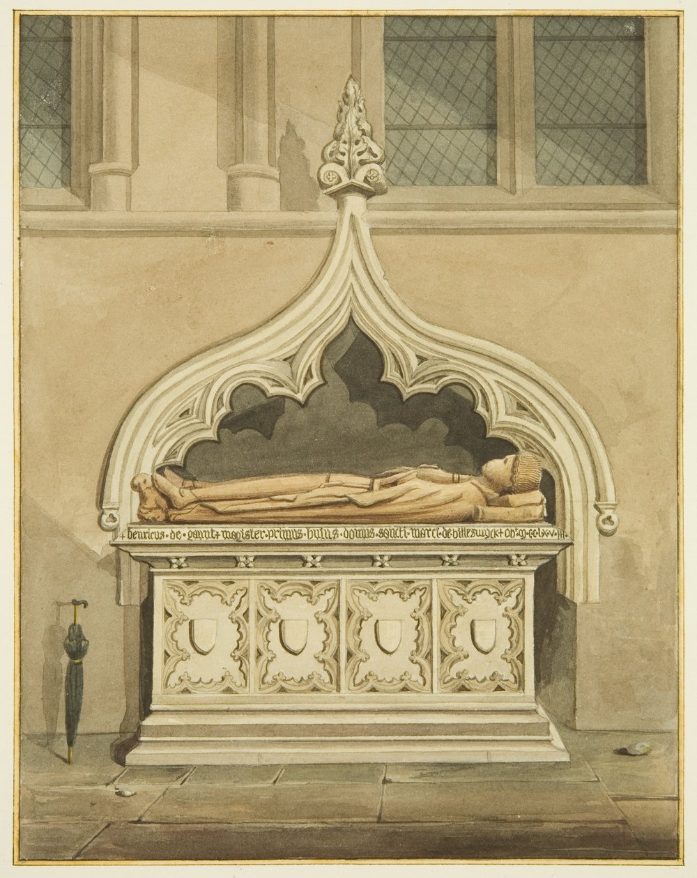 Monument över Henrik av Gaunt i södra gången i St Mark