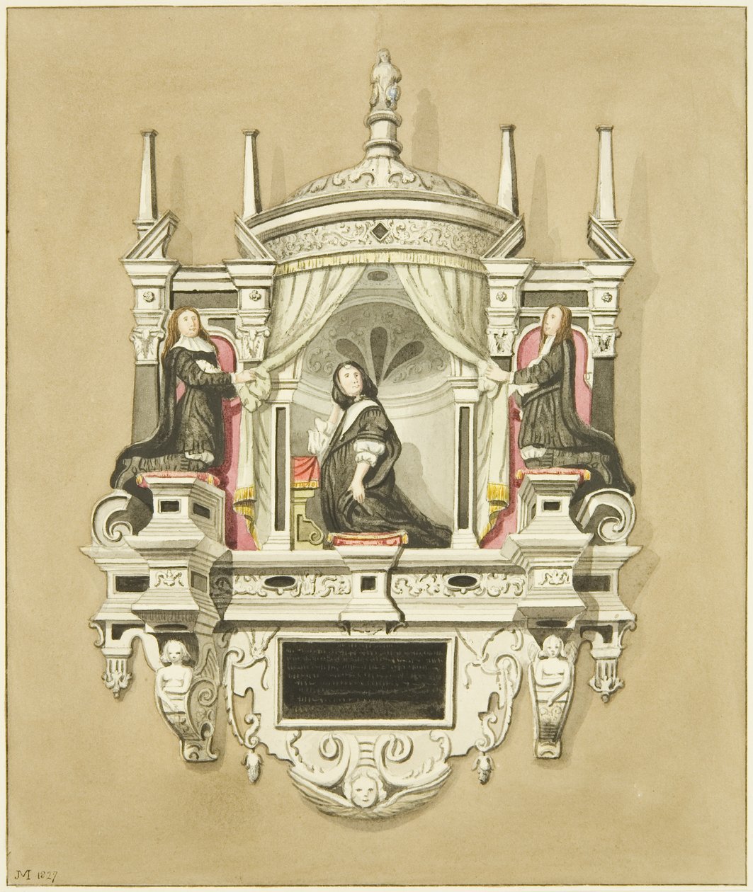 Monument över Mrs Baynton i St Mark