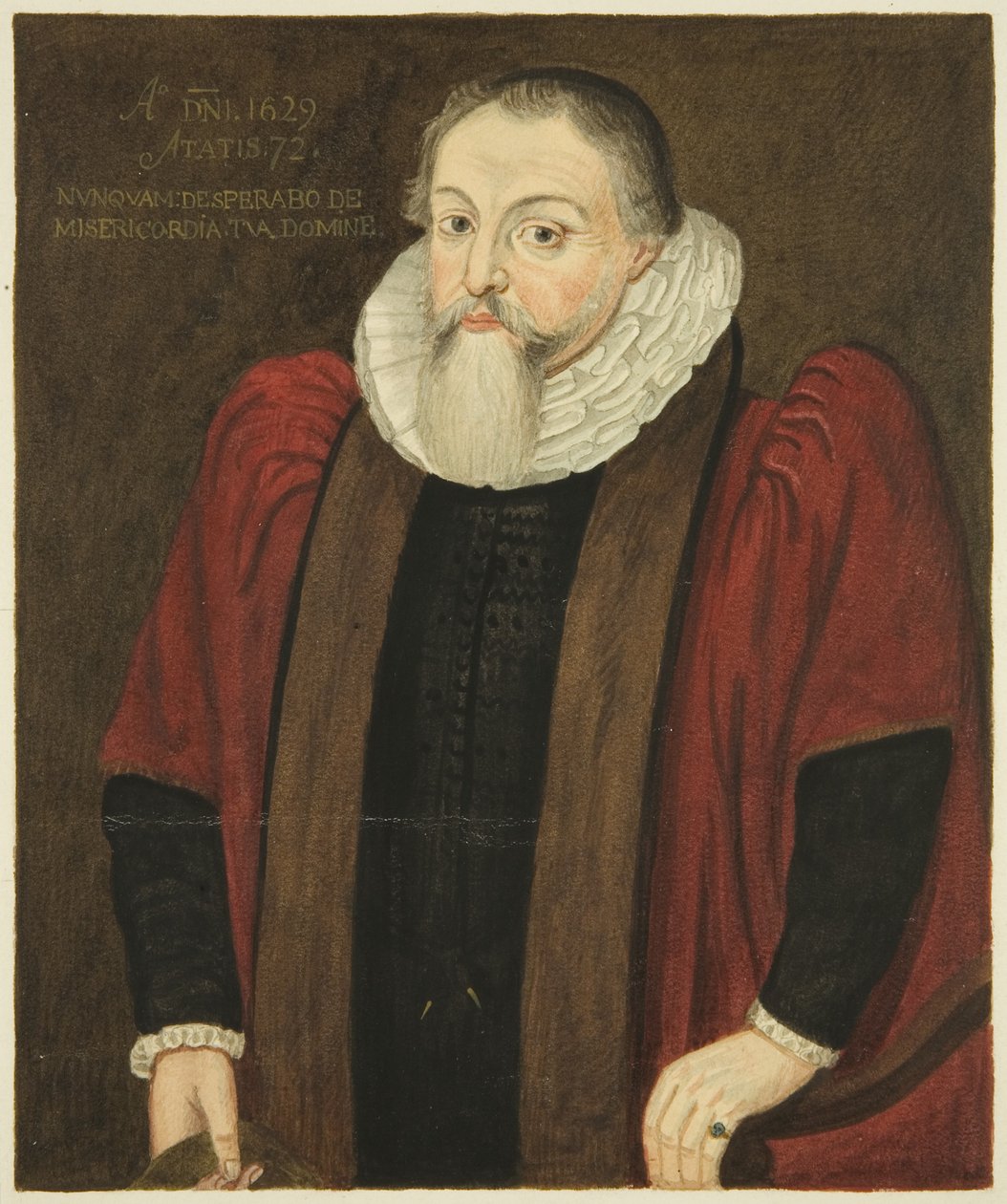 Porträtt i rådshuset av Alderman John Whitson (akvarell på papper) av Joseph Manning